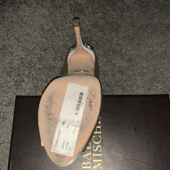 Badgley Mischka Kiara Embellished Peep-Toe Evening Pumps - Picture 4 of 8